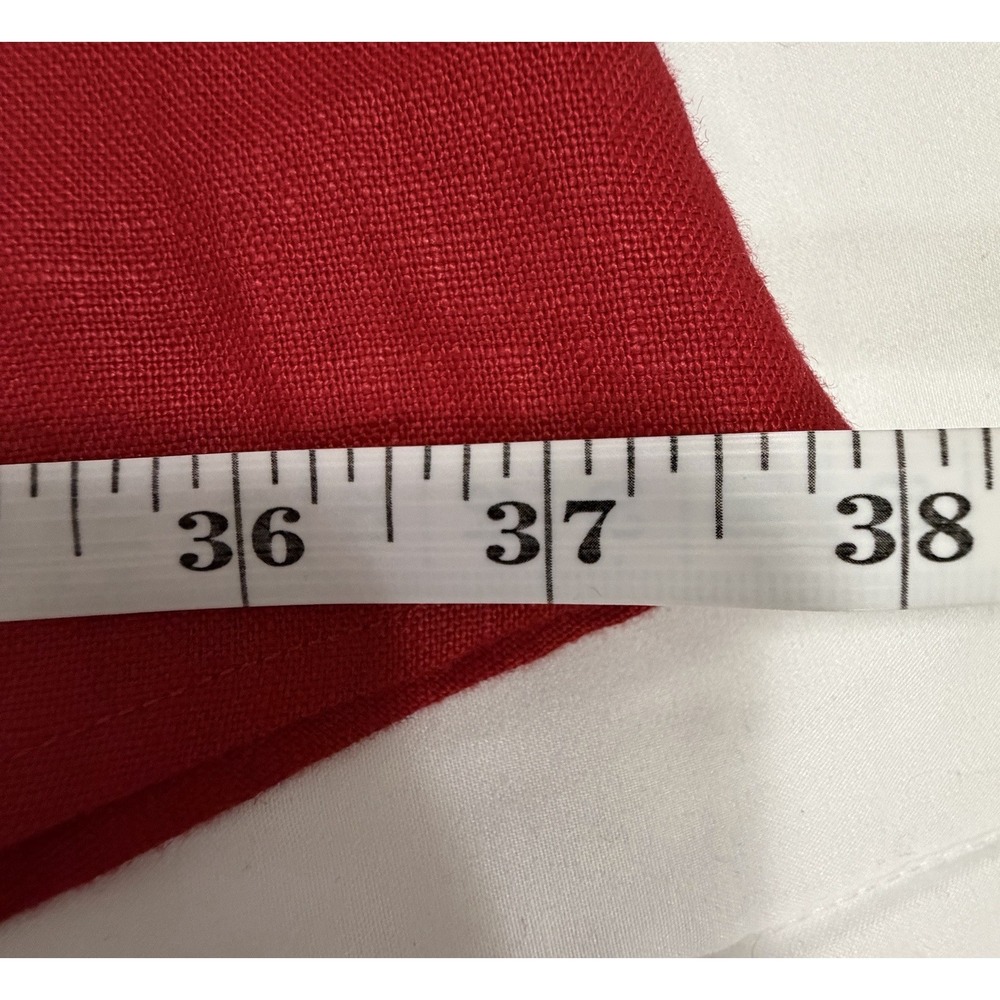 REFORMATION Tori Cherry Red 100% Linen Smocked Midi Dress Coastal Resort USA 6 - Picture 13 of 13